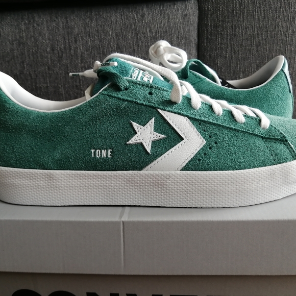 Converse X Dial Tone Vulc Pro Leather. Size 11 Men U.S. Vintage Jade Green. - Picture 10 of 12